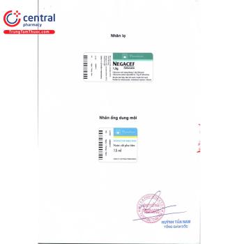 [CHÍNH HÃNG] Thuốc tiêm Negacef 1,5g điều trị nhiễm khuẩn hiệu quả