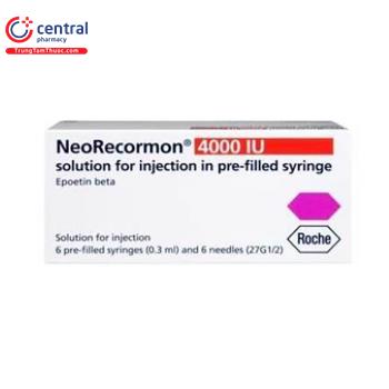 [CHÍNH HÃNG] Thuốc NeoRecormon 4000IU trị thiếu máu ở trẻ sinh non