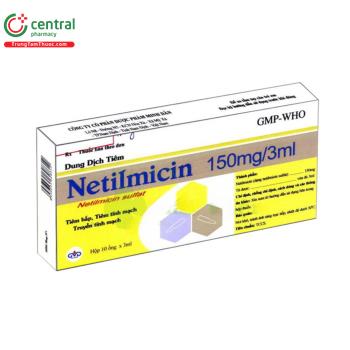 Netilmicin 150mg/3ml Minh Dân