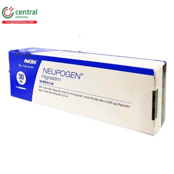 [CHÍNH HÃNG] Thuốc Neupogen 30MU/0.5ml: điều trị bệnh giảm bạch cầu