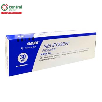 [CHÍNH HÃNG] Thuốc Neupogen 30MU/0.5ml: điều trị bệnh giảm bạch cầu