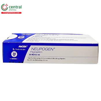 [CHÍNH HÃNG] Thuốc Neupogen 30MU/0.5ml: điều trị bệnh giảm bạch cầu