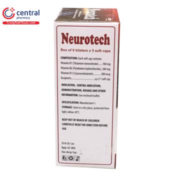 [CHÍNH HÃNG] Thuốc Neurotech điều trị bệnh lý thần kinh