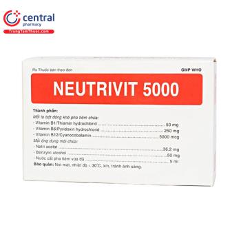 [CHÍNH HÃNG] Thuốc Neutrivit 5000 - điều trị viêm dây thần kinh