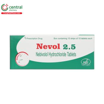 Thuốc Nevol 2.5 - Điều trị tăng huyết áp vô căn, suy tim mạn tính