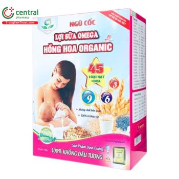 Ngũ cốc lợi sữa Omega – Hồng Hoa Organic