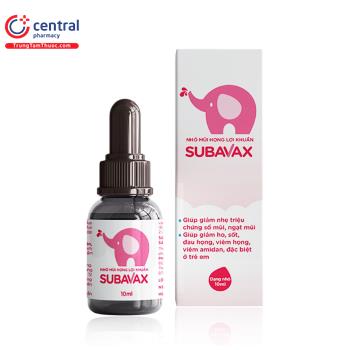 Nhỏ mũi họng lợi khuẩn Subavax