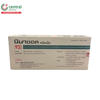 Thuốc Ninazol Tablets hộp 10 vỉ x 10 viên điều trị nấm toàn thân