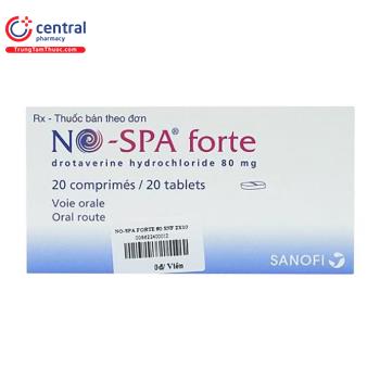 No-Spa Forte Sanofi (hộp 20 viên)
