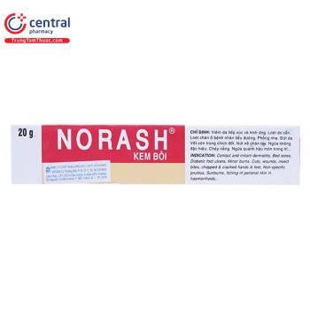 [CHÍNH HÃNG] Thuốc Norash 20g điều trị viêm da do tiếp xúc, dị ứng