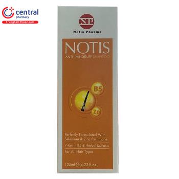 [CHÍNH HÃNG] Dầu gội Notis Anti-Dandruff 125ml - Công dụng, cách dùng