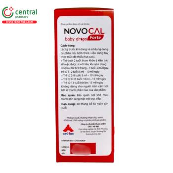 Thuốc Novocal Baby Drops Forte - Hỗ trợ phát triển chiều cao cho trẻ