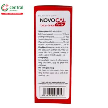 Thuốc Novocal Baby Drops Forte - Hỗ trợ phát triển chiều cao cho trẻ