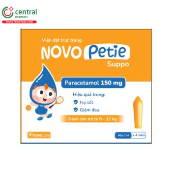 Novopetie Suppo Paracetamol 150mg
