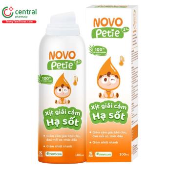 Novopetie xịt giải cảm hạ sốt 1 month+