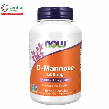 Now D-Mannose 500mg 120 Capsules