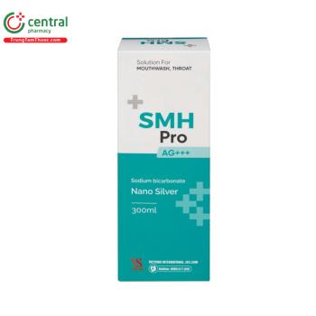 Nước súc miệng họng SMH Pro Ag+++ làm sạch răng miệng, ngừa viêm họng