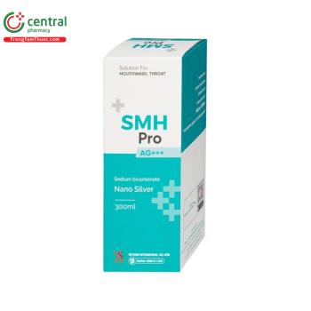 Nước súc miệng họng SMH Pro Ag+++ làm sạch răng miệng, ngừa viêm họng