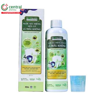 Nước súc miệng hữu cơ lá trầu không BioHealth 250ml