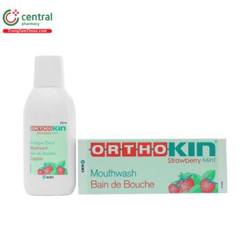 Nước súc miệng Ortho-Kin Strawberry Mint