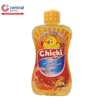 Nước súc miệng trẻ em Chicki Plus (Cam)