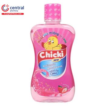 Nước súc miệng trẻ em Chicki Plus (dâu)