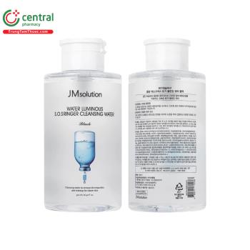 Nước tẩy trang JMsolution Water Luminous S.O.S Ringer Cleansing Water Black