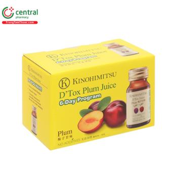 Nước uống Kinohimitsu D’Tox Plum Juice (Hộp 6 chai)