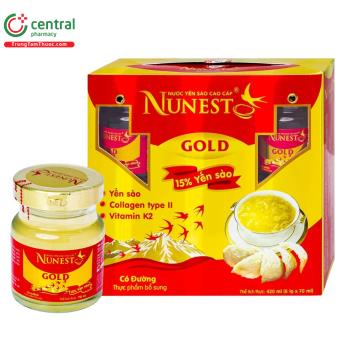 Nước Yến Cao Cấp Nunest Gold (6 hũ x 70ml)