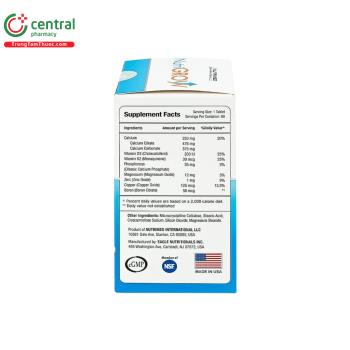 NutriGrow Nutrimed hỗ trợ nâng cao khả năng hấp thu canxi
