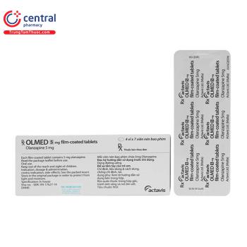 [CHÍNH HÃNG] Thuốc Olmed 5mg - Điều trị tâm thần phân liệt