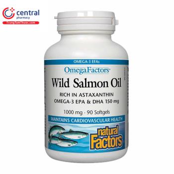 Omega Factors Wild Salmon Oil (lọ 90 viên)