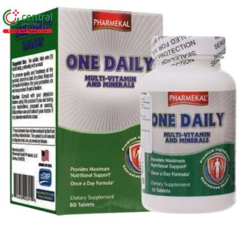 Thuốc One Daily Multi-Vitamin and Mineral hộp 60 viên bổ sung vitamin ...