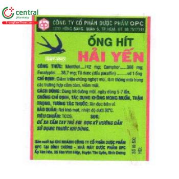Ống Hít Hải Yến