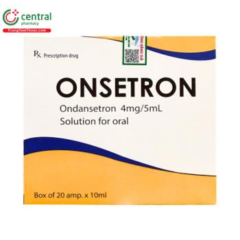 Thuốc Onsetron 10ml giúp dự phòng nôn, buồn nôn trong hóa trị, xạ trị