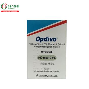 Thuốc Opdivo 100mg/10ml - điều trị ung thư, giảm kích thước khối u