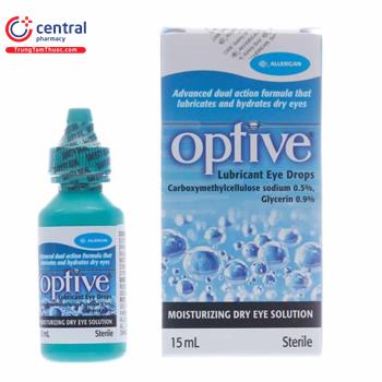[CHÍNH HÃNG] Thuốc Optive 15ml: Nước mắt nhân tạo chống kích ứng