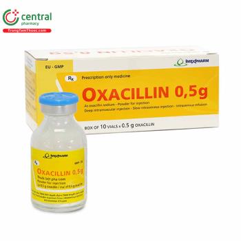 Thuốc Oxacillin 0.5g Imexpharm trị nhiễm khuẩn gây ra bởi tụ cầu
