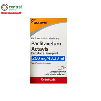 Paclitaxelum Actavis 260mg/43,33ml 