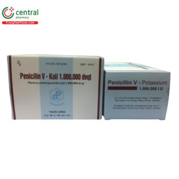 Thuốc Penicilin V Kali 1.000.000 IU TW1 Pharbaco diệt khuẩn hiệu quả