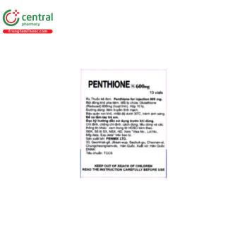 Thuốc Penthione for Injection 600mg dự phòng bệnh thần kinh do điều trị ...