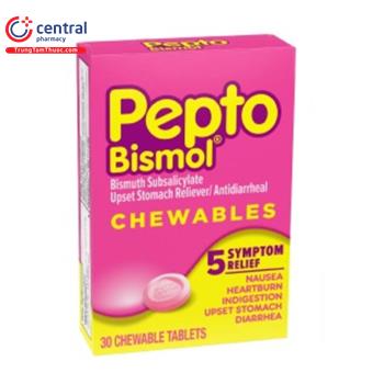 [CHÍNH HÃNG] Thuốc Pepto Bismol (30 viên): điều trị đau dạ dày