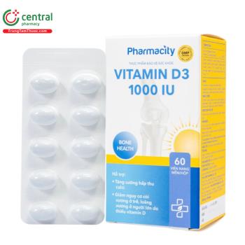 Pharmacity Vitamin D3 1000 IU