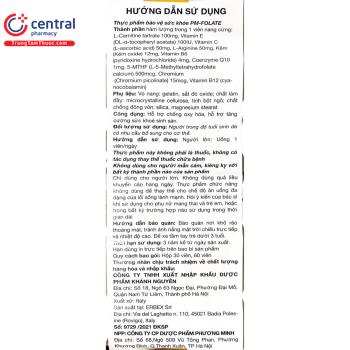 [CHÍNH HÃNG] Thuốc Pm-Folate hỗ trợ sinh sản, bảo vệ mẹ bầu và em bé