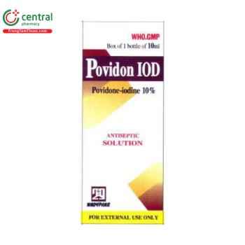 Povidon iod 10% Nadyphar
