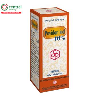 Povidon Iod 10% OPC 20ml sát khuẩn các vết thương trên da, niêm mạc