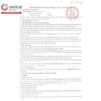 Thuốc Predmesol 4mg - Chống viêm, dị ứng, ức chế miễn dịch