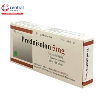 Thuốc Prednisolon 5mg Nam Hà: tác dụng, chỉ định, liều dùng