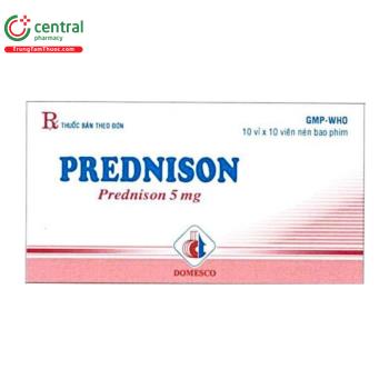 Prednison 5mg Domesco (Viên nén bao phim)