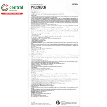 Thuốc Prednison 5mg Mediplantex trị viêm khớp dạng thấp, viêm khớp gút